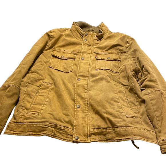 Levi’s Demin Jacket, Khaki color, XL, gently used, no marks, $100 - Picture 7 of 7